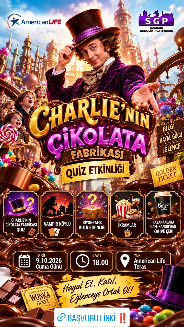 Charlie’nin Çikolata Fabrikası’na Altın Biletin Hazır!
